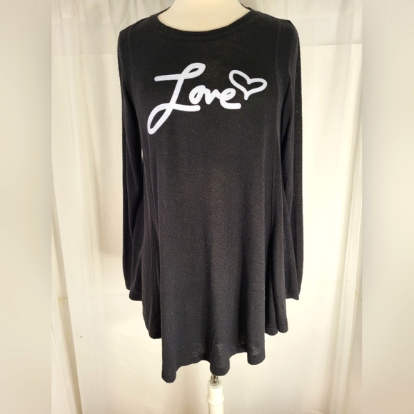ANYBODY By QVC Long Sleeve Swing Top XS - Picture 1 of 5